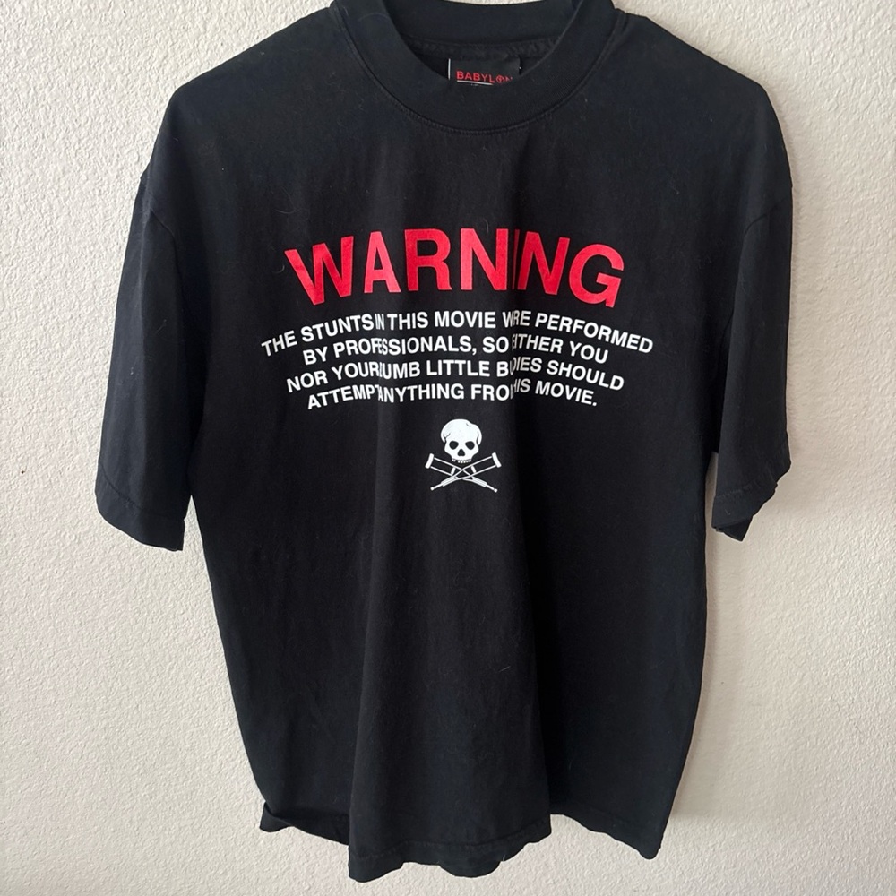 Babylon LA Jackass Movie Warning Graphic Tee